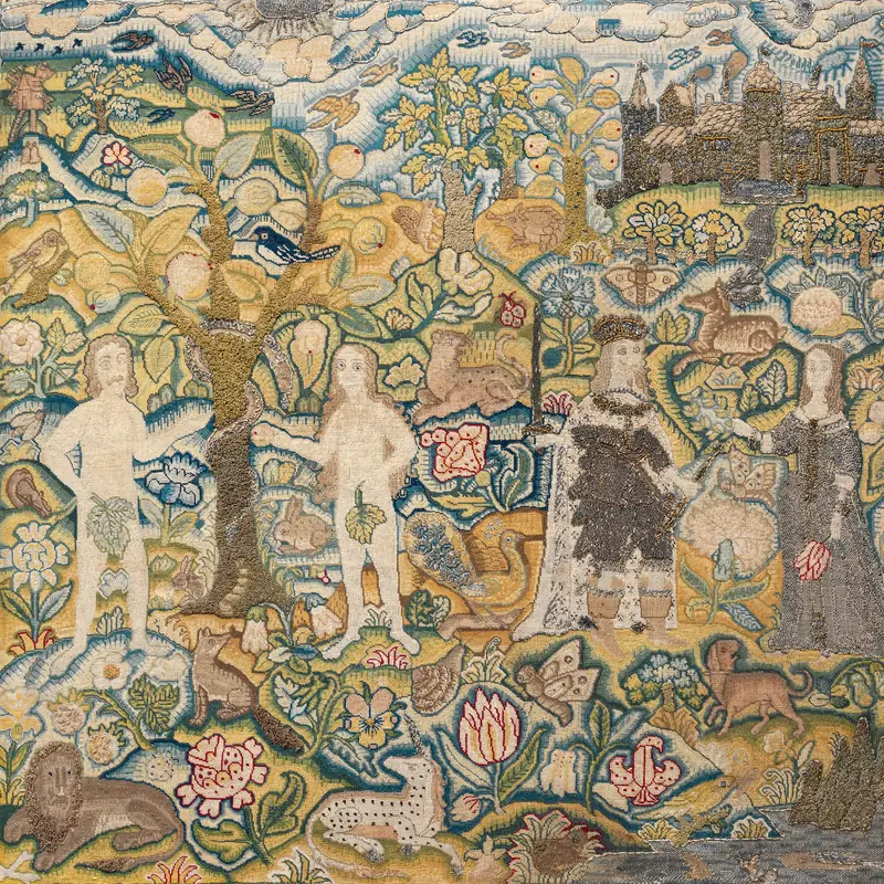Adam and Eve with Charles I and Henrietta Maria;nan