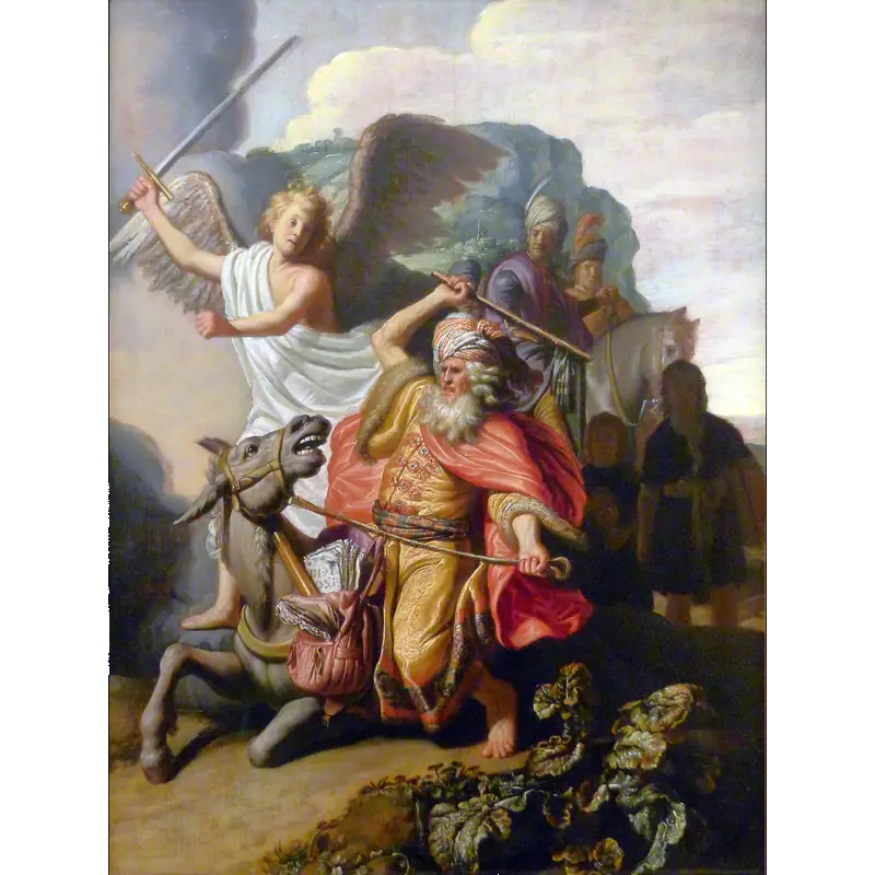 Balaam and the Ass, by Rembrandt van Rijn, 1626