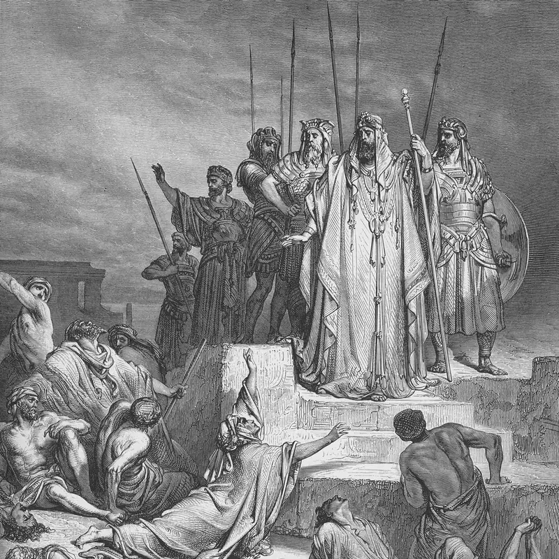 A Famine in Samaria (illustration by Gustave Doré from the 1866 La Sainte Bible)
