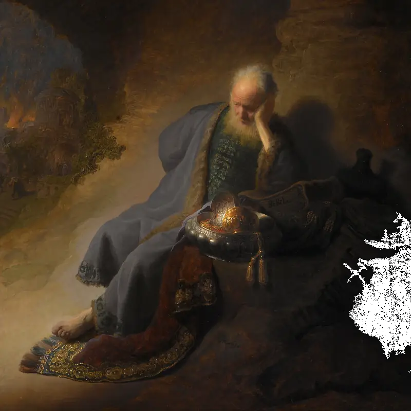 Rembrandt van Rijn, Jeremiah Lamenting the Destruction of Jerusalem (c. 1630)