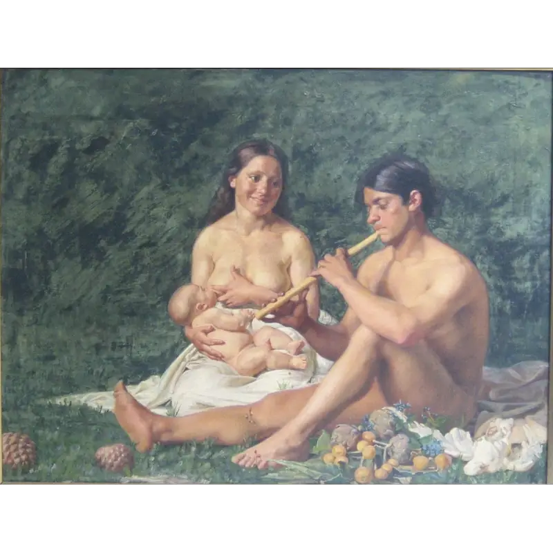Jubal and Family, by Kristian Zahrtmann, 1876–1878