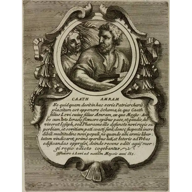 Kohath with his son Amram in Epitome historico-chronologica by Bartolomeo Gai