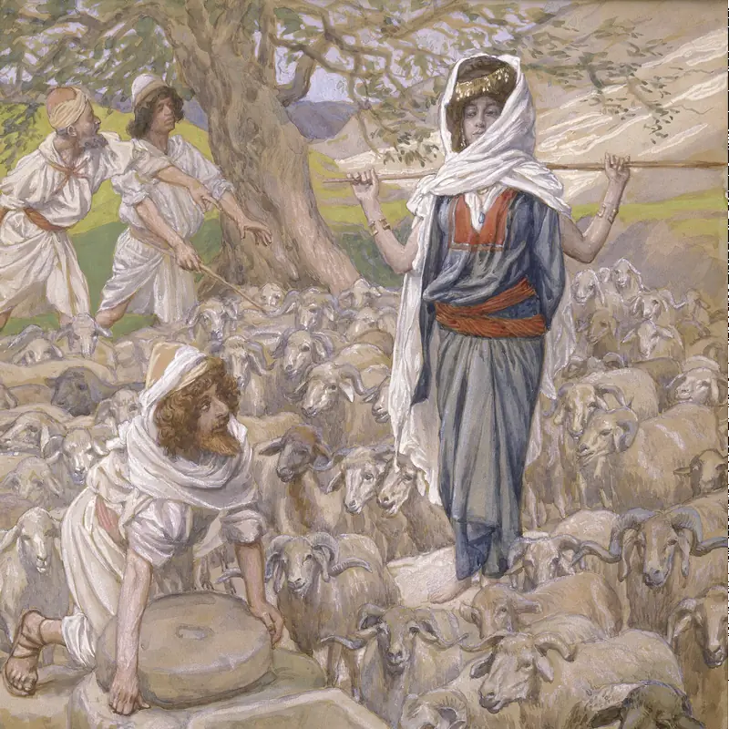 Rachel and Jacob at the Well by James Tissot (c. 1896–1902)